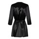 Obsessive Satinia szlafrok czarny S/M